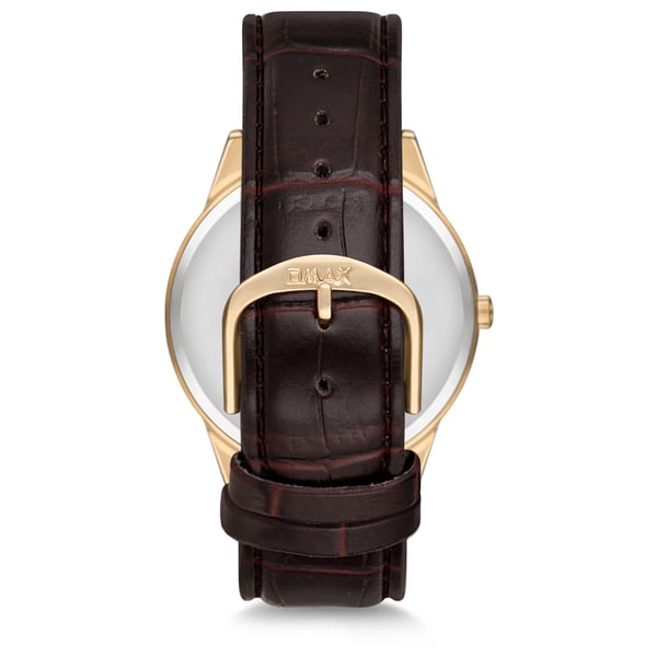 Omax Classic Series Brown Leather Analog Watch For Men JD01G15I Omax Classic Series Brown Leather Analog Watch For Men JD01G15I