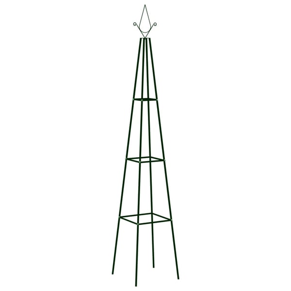 Vidaxl Garden Climbing Plant Racks 2 Pcs Dark Green 35x35x195 Cm Iron Vidaxl Garden Climbing Plant Racks 2 Pcs Dark Green 35x35x195 Cm Iron