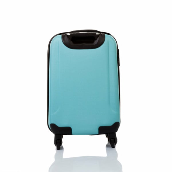 Biggdesign Cabin Size Suitcase, 18 inch 100% ABS Canvas Printed Design, 360 ° Swivel Casters, Combination Lock System