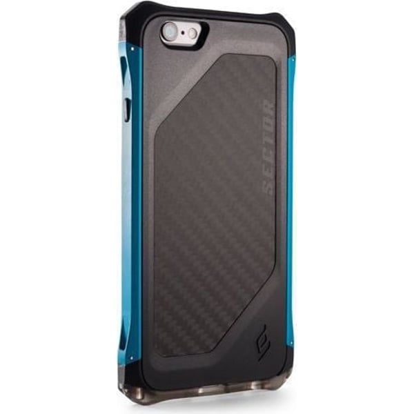 Element Case ELCEMT0022 Sector Jet Black Body/Active Blue Rails For IPhone6