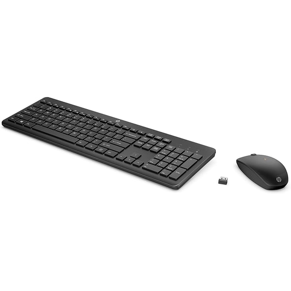 HP 230 Wireless Keyboard and Mouse Combo Set, 1600 Dpi, English Arabic, Black |18H24AA#ABV