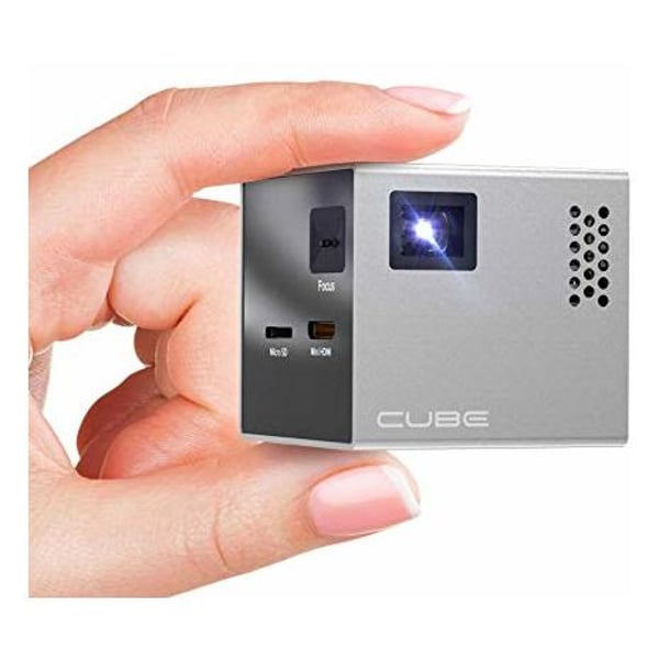 Merlin Pocket Beam Cube 2 Portable Projector - Grey Merlin Pocket Beam Cube 2 Portable Projector - Grey
