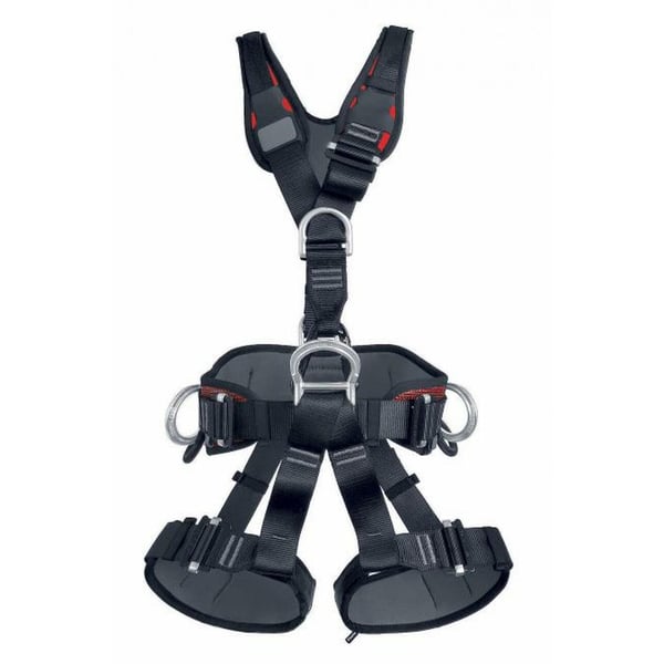 Singing Rock Expert Ii, Sit And Full Body Harness Standard, Small, Black/orange