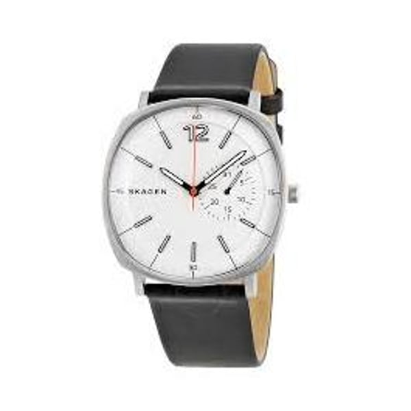 Skagen Rungsted Black Leather Men Watch SKW6256