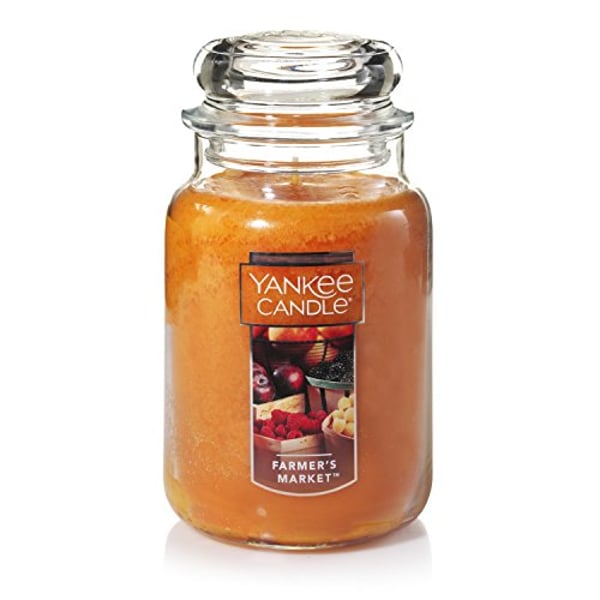 Yankee Candle Farmers Market Scented Premium Paraffin Grade Candle Wax With Up To 150 Hour Burn Time, Large Jar Yankee Candle Farmers Market Scented Premium Paraffin Grade Candle Wax With Up To 150 Hour Burn Time, Large Jar
