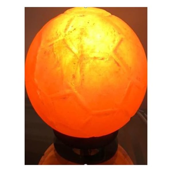 Buy Himalyan Salt Crystal Football Shape Lamp With Wire and LED Bulb ...