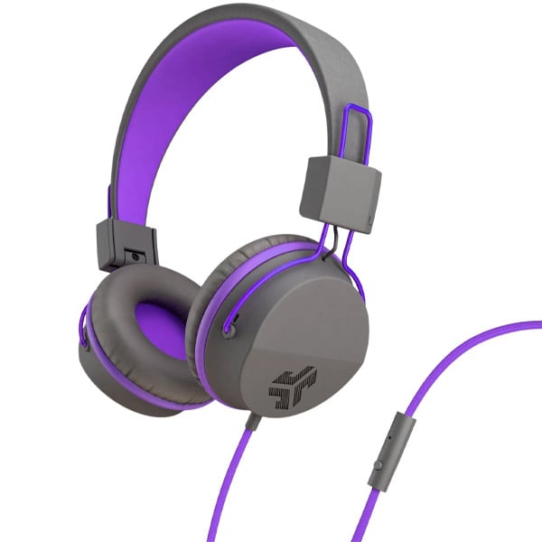 JLab JBuddies Studio Wired On Ear Kids Headset Graphite Violet JLab JBuddies Studio Wired On Ear Kids Headset Graphite Violet