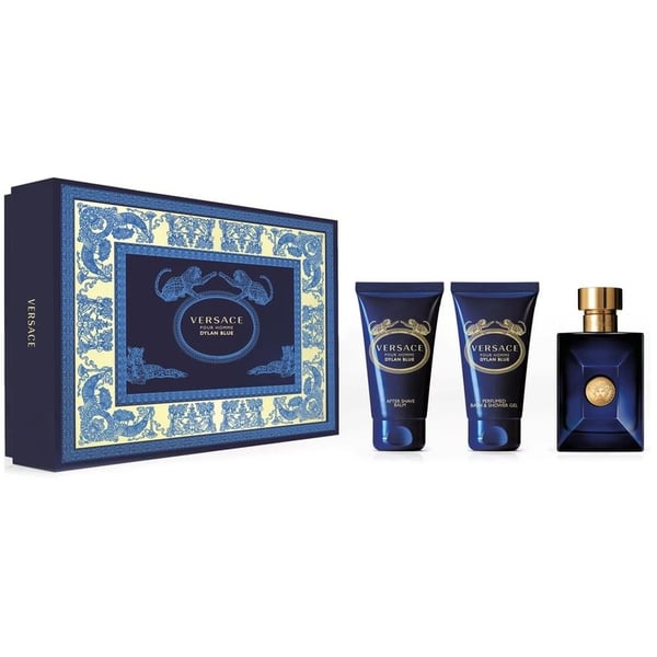 Versace Dylan Blue Perfume Gift Set For Men 50ml+50ml+50ml Eau de Toilette Versace Dylan Blue Perfume Gift Set For Men 50ml+50ml+50ml Eau de Toilette