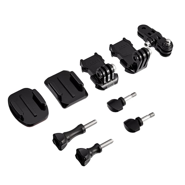 GoPro Bag of Mounts Official With a 3-Way Pivot Arm for All GoPro Cameras Polycarbonate, Stainless Steel - Black