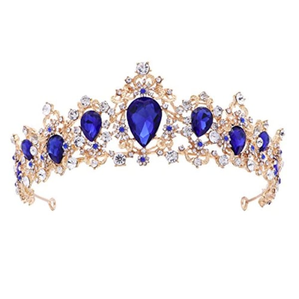 FRCOLOR Tiara Crown For Women,Rhinestone Tree Branch Queen Crowns Wedding Tiaras Headband - Blue FRCOLOR Tiara Crown For Women,Rhinestone Tree Branch Queen Crowns Wedding Tiaras Headband - Blue