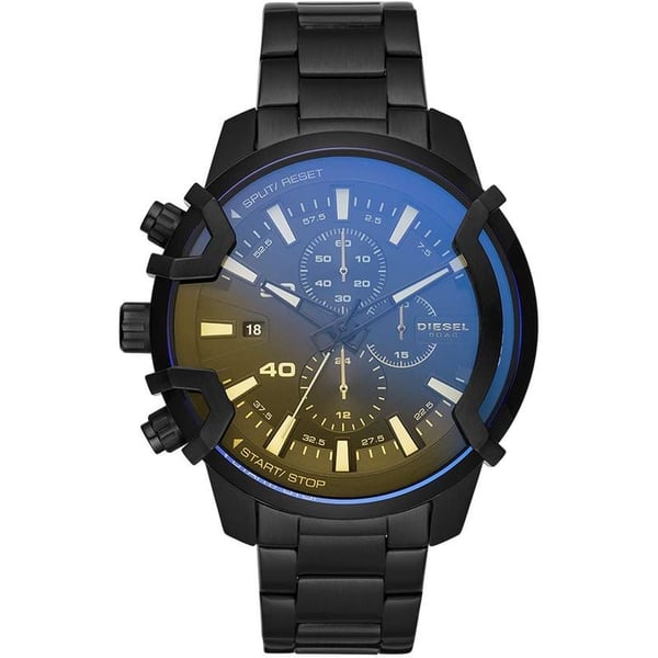Diesel Griffed Black Stainless Steel Analog Men Watch DZ4529
