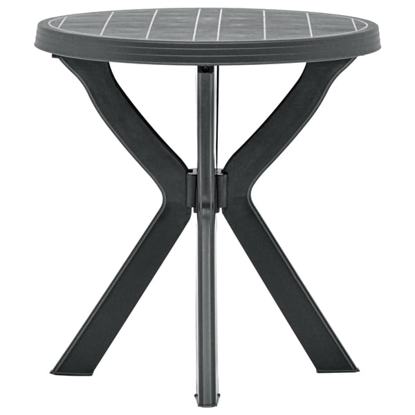 vidaXL Bistro Table Anthracite 70 cm Plastic vidaXL Bistro Table Anthracite 70 cm Plastic
