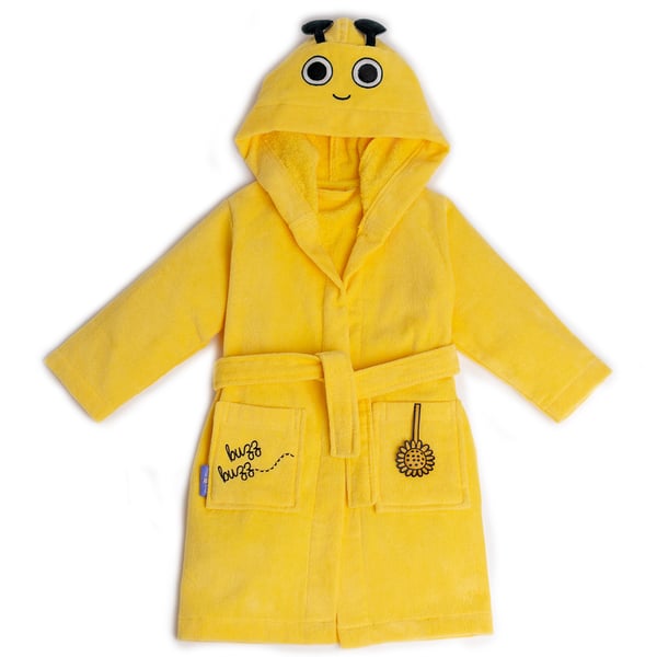 Milk&moo Buzzy Bee Velvet Hooded Bathrobe Milk&moo Buzzy Bee Velvet Hooded Bathrobe
