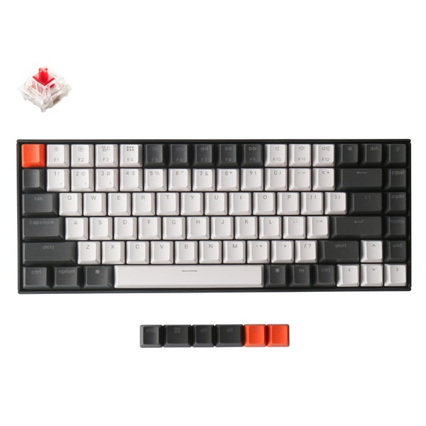Keychron C1 Wired Mechanical Keyboard For Mac Layout, Keychron Mechanical Red Switch/usb Type-c Cable/double-shot Abs Keycaps Tenkeyless 84 Keys Computer Keyboard For Windows Pc Laptop