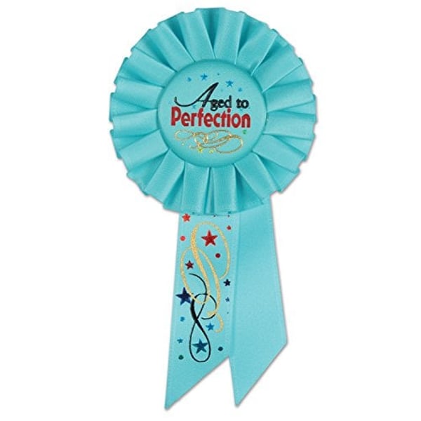Beistle Aged To Perfection Rosette, 3-1/4-Inch By 6-1/2-Inch Beistle Aged To Perfection Rosette, 3-1/4-Inch By 6-1/2-Inch