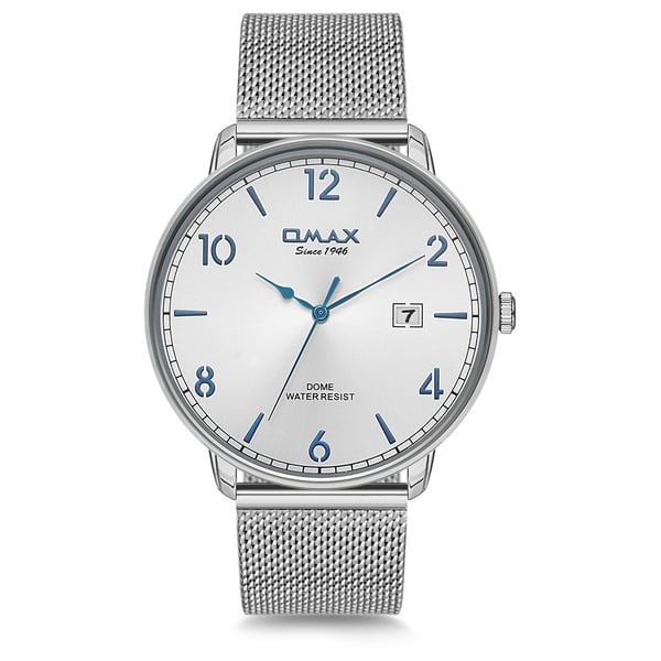 Omax Dome Series Silver Mesh Analog Watch For Men DCD003P66B Omax Dome Series Silver Mesh Analog Watch For Men DCD003P66B