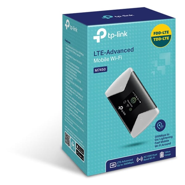 TP Link M7450 4G LTE Mobile Wi-Fi Router TP Link M7450 4G LTE Mobile Wi-Fi Router
