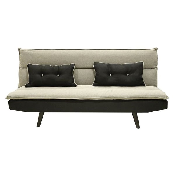 Desire Sofa Bed Grey/Black Wood & Fabric