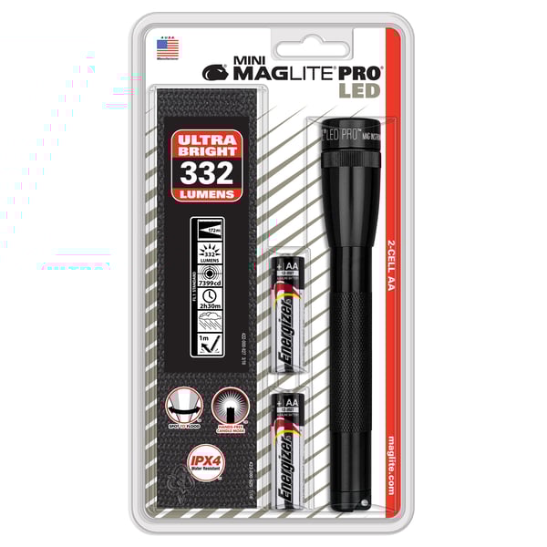 Maglite SP2P01H Mini Pro Led 2-cell Aa Flashlight Black Maglite SP2P01H Mini Pro Led 2-cell Aa Flashlight Black