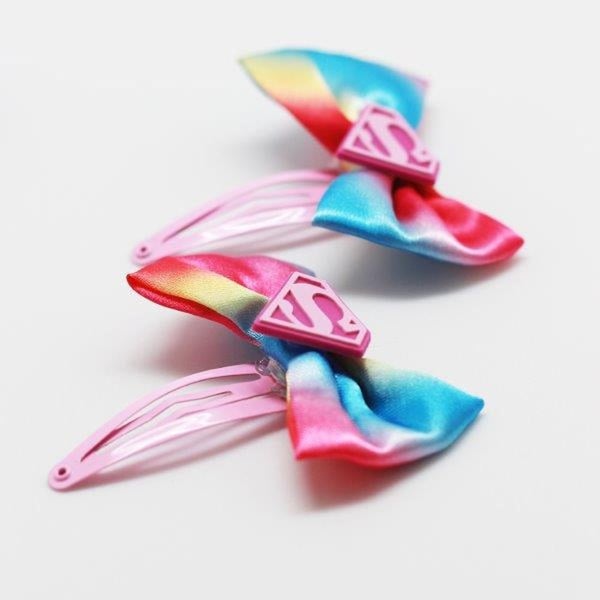 Supergirl Rainbow Hair Accessory Set Supergirl Rainbow Hair Accessory Set