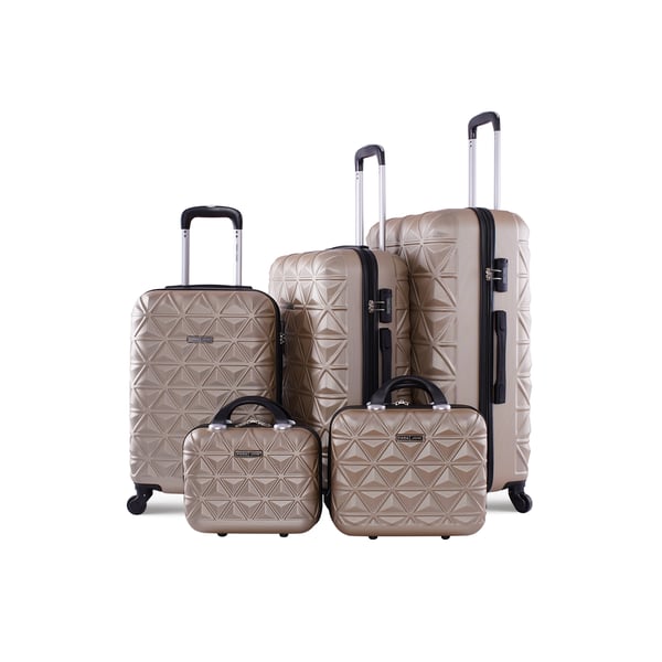 5-Pieces Hardside Travel Trolley Luggage Bag Set 12/14/20/24/28