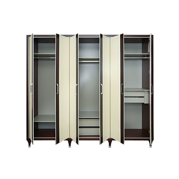 Pan Emirates Flux 6 Door Wardrobe Brown Pan Emirates Flux 6 Door Wardrobe Brown