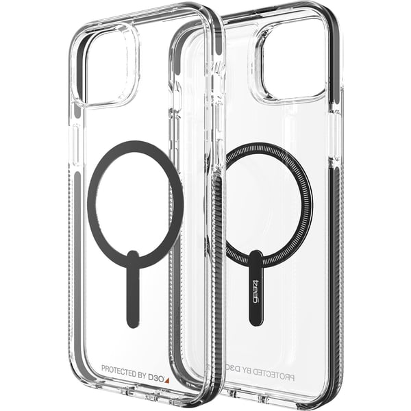 Gear4 Santa Cruz Snap designed for iPhone 14 PLUS case cover compatible with MagSafe with D3O Impact Protection upto 13 Feet / 4 Meter - Black Gear4 Santa Cruz Snap designed for iPhone 14 PLUS case cover compatible with MagSafe with D3O Impact Protection upto 13 Feet / 4 Meter - Black