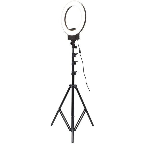 Coopic Rl-480sii Bio-color 3200k- 5600k Dimmable Ring Video Light (12 Inches/31 Centimeters Outer, 36w, 240 Pieces Led Smd) Black