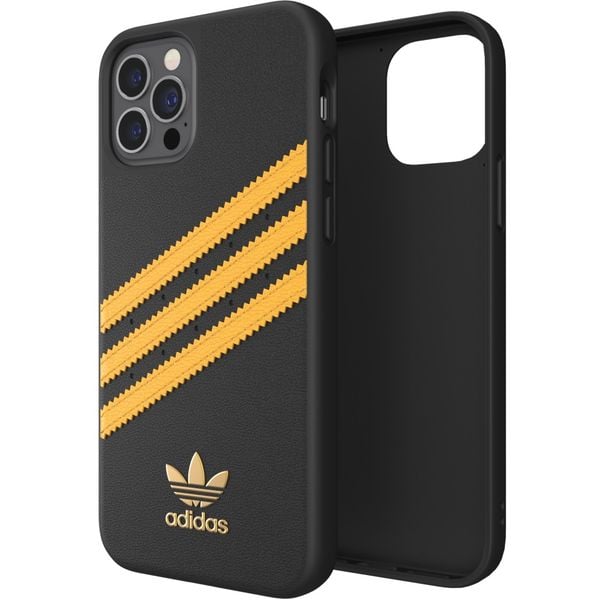 Adidas Original Moulded Case Blaxk and Gold for iPhone 12Pro