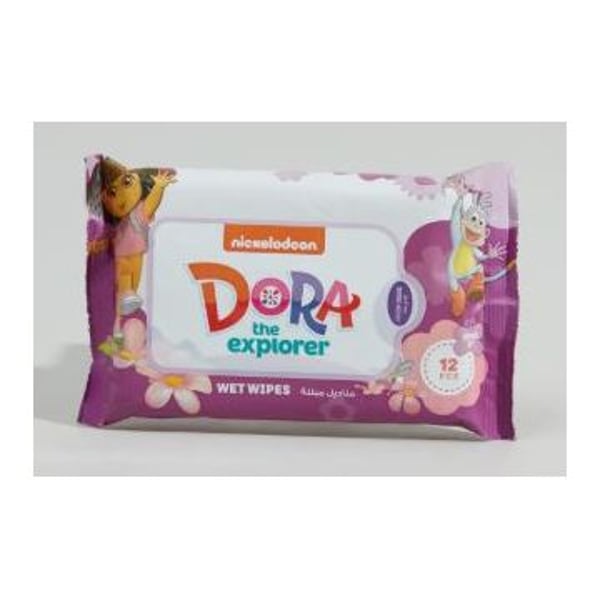 Nickelodeon Dora The Explorer Wet Wipes 12's Online Shopping on Nickelodeon  Dora The Explorer Wet Wipes 12's in Muscat, Sohar, Duqum, Salalah, Sur in  Oman