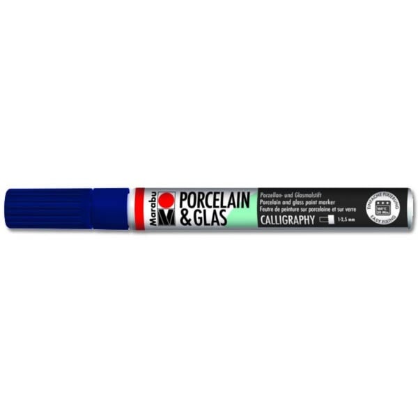 Marabu Porcelain & Glas Painter, 293 Night Blue,1 - 2.5 Mm Marabu Porcelain & Glas Painter, 293 Night Blue,1 - 2.5 Mm