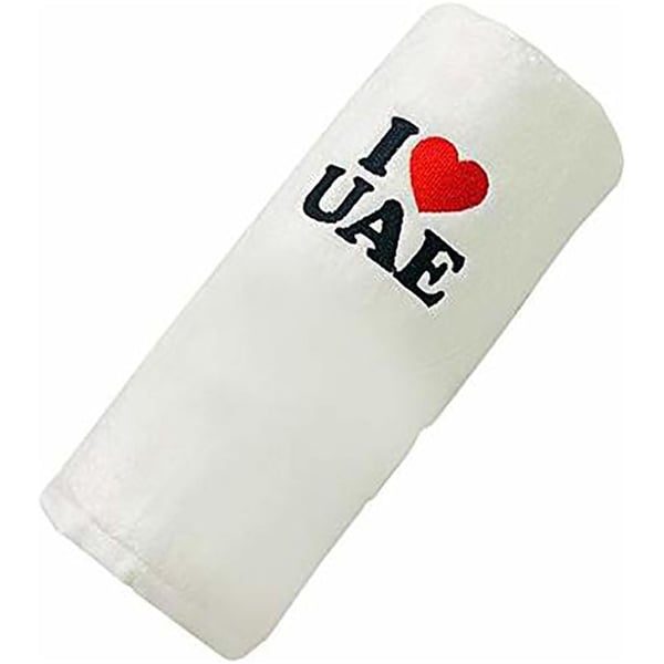 Personalized For You Cotton White I Love Uae Embroidery Bath Towel 70*140 cm