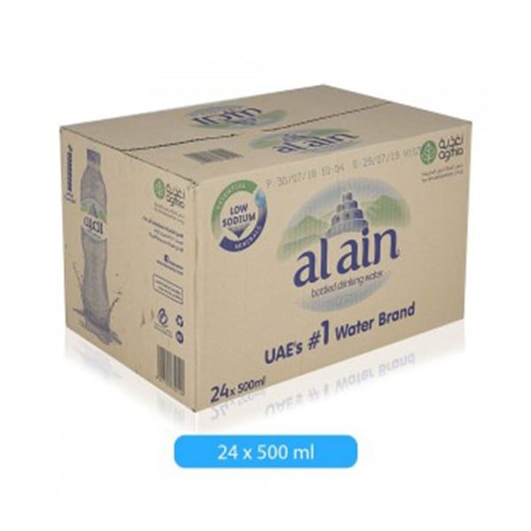 Al Ain Bottled Drinking Water 500ml Pack Of 24 Al Ain Bottled Drinking Water 500ml Pack Of 24