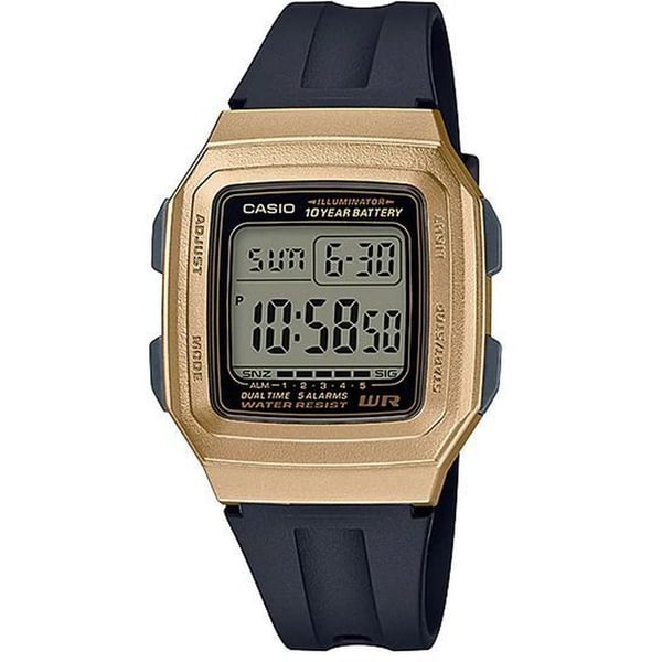Casio Black Resin Unisex Watch F-201WAM-9AVDF Casio Black Resin Unisex Watch F-201WAM-9AVDF