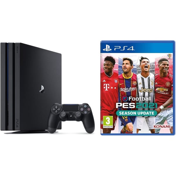 Sony PS4 Pro 1TB Gaming Console with DS4 Controller and PS4 PES 2021 Game