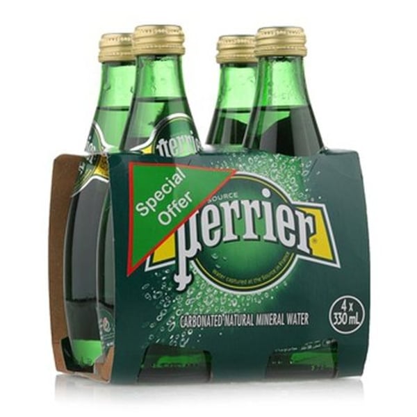 PERRIER SPARKLING WATER 4 X 330 ML