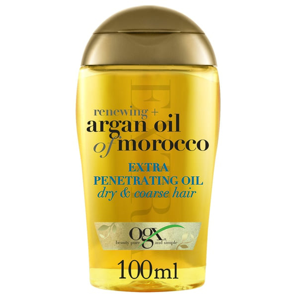 OGX Hair Oil Renewing + Argan Oil Of Morocco Extra Penetrating Oil Dry & Coarse Hair Types 100ml