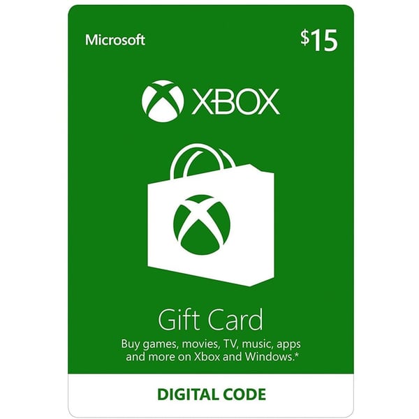 Microsoft Xbox Gift Card $15 USD Online Product Code Microsoft Xbox Gift Card $15 USD Online Product Code