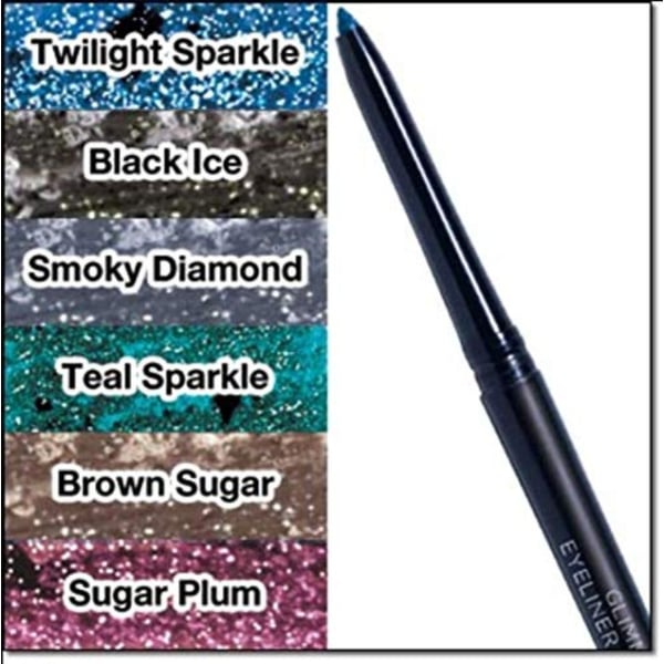 AVON Glimmersticks Diamonds Eye Liner Black Ice Lot 4 Pencils