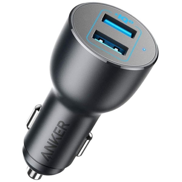 Buy Anker Power Drive III 2-Port Car Charger Black Online in UAE | Sharaf DG