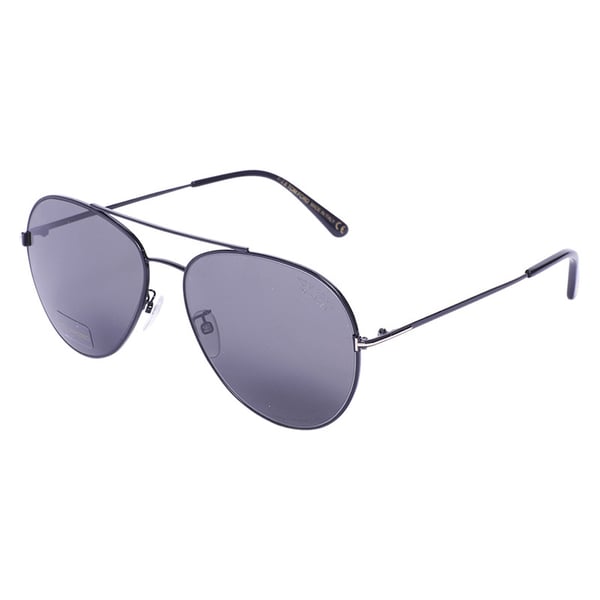 Tomford Tf636-k 01d Aviator Black Fullrim Polarized Sunglasses For Unisex (black Lens)