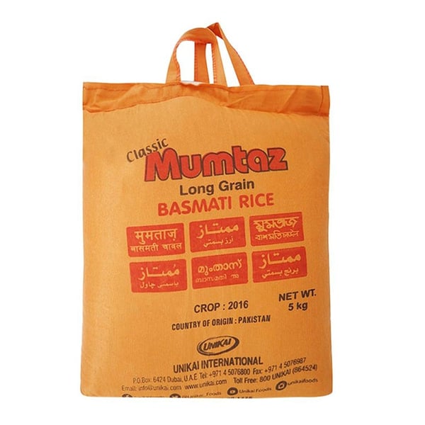 Mumtaz Long Grain Basmati Rice Big 5kg Mumtaz Long Grain Basmati Rice Big 5kg