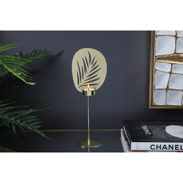 Gilss Candle Holder Gold 11x9x29cm Gilss Candle Holder Gold 11x9x29cm