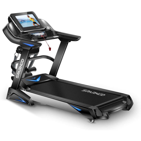 Sparnod Fitness Automatic Motorized Treadmill for Home Use - Touchscreen Display with Wifi and Massager-STH-6000 3 HP (6 HP Peak) Sparnod Fitness Automatic Motorized Treadmill for Home Use - Touchscreen Display with Wifi and Massager-STH-6000 3 HP (6 HP Peak)