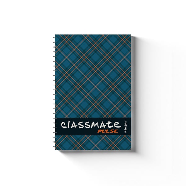 Classmate 5 Subject Book Spiral 297 X 210, 60-gsm Single Line 400 Pages, Single Piece