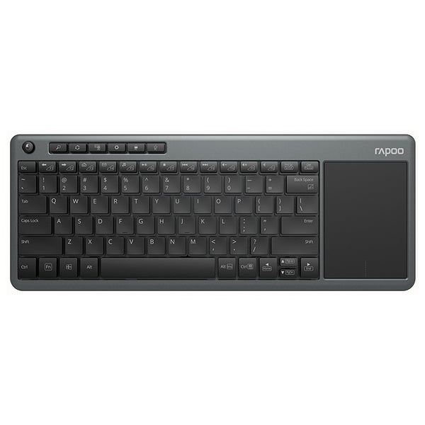 Rapoo Wireless Multimedia TouchPad Keyboard Grey K2600