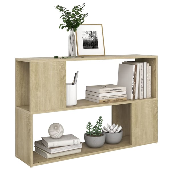 Vidaxl Book Cabinet Sonoma Oak 100x24x63 Cm Engineered Wood