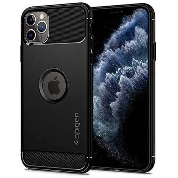 Spigen Rugged Armor Designed For Iphone 11 Pro Max Case Cover - Matte Black