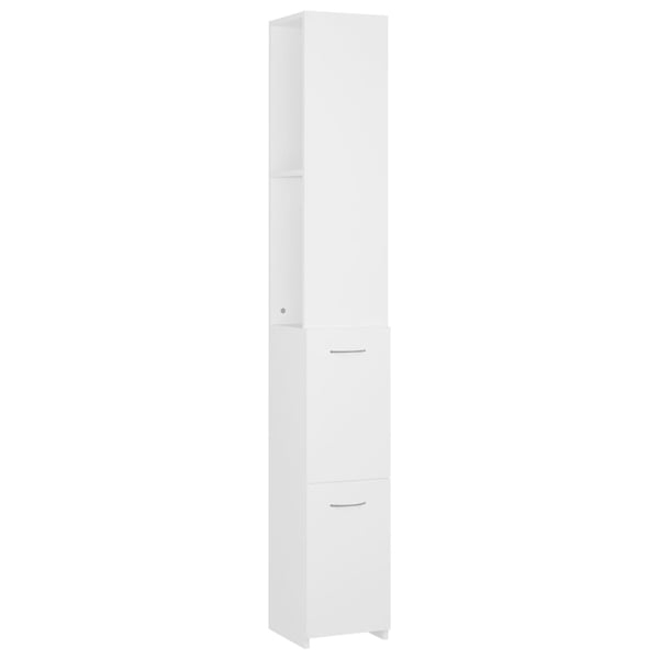 Vidaxl Bathroom Cabinet White 25x25x170 Cm Engineered Wood