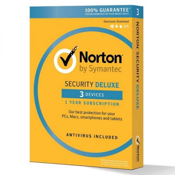 Norton 3 Devices 1 Year Subscription Yellow